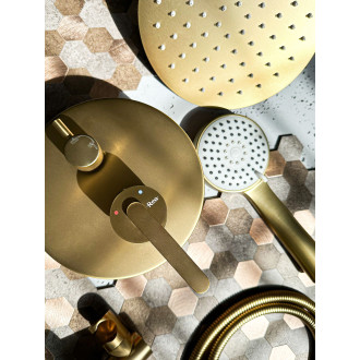 Podomítková sprchová sada Rea Ontario Brush Gold + BOX