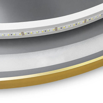 REA Zrcadlo LED 60cm broušená růžovo-zlatá HOM-05506