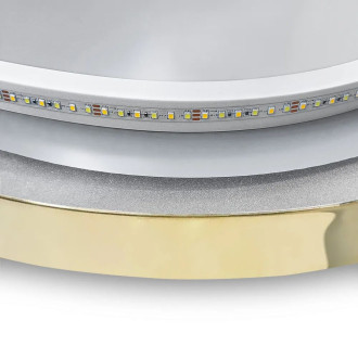 Zrcadlo LED OVL 50x100cm Gold