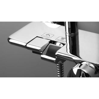 Deante BORO PIANO sprchový sloup 1-funkční s baterií, nero NER_N4PM