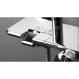 Deante BORO PIANO sprchový sloup 1-funkční s baterií, nero NER_N4PM