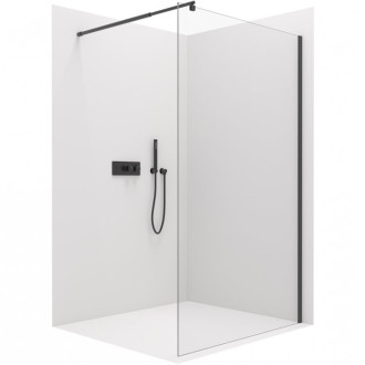 CERANO Sprchová zástěna Walk-in Onyx T L/P  +držák chrom, transparent sklo 80x60