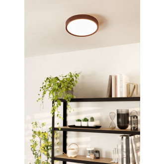 Stropní světlo do koupelny Eglo Musurita plast, ocel vzhled dřeva přírodní 98601