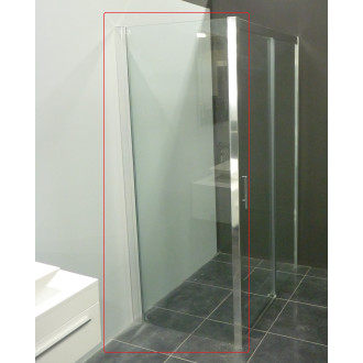pevné sklo ESTRELA 80x195 cm (chrom, čiré) BCESTR80PSCC