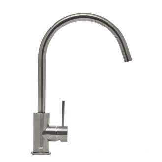 Dřezová baterie SAT Aurum s otočným ramínkem broušený gun metal SATBAUR280BGM