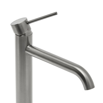 Vysoká umyvadlová baterie SAT Aurum bez výpusti broušený gun metal SATBAUR285BGM