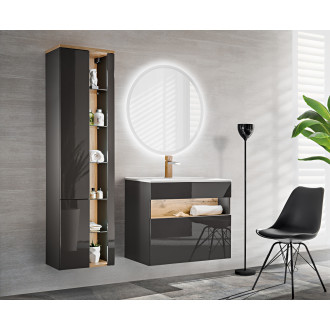 Comad BAHAMA GREY 800 Vysoká skříňka 2 dvířka