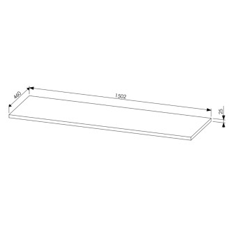 Comad SET-LEO B 150CM UN.6252 Nábytková sestava 150 cm s umyvadly na desku