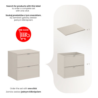 Comad SET-BC B CASHMERE 60CM Nábytková sestava 60 cm s deskou