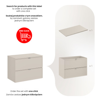 Comad SET-BC B CASHMERE 80CM Nábytková sestava 80 cm s deskou