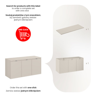 Comad SET-BC B CASHMERE 120CM Nábytková sestava 120 cm s deskou