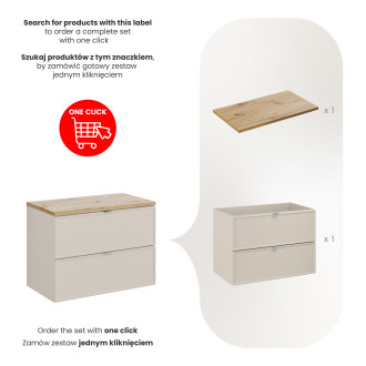 Comad SET-BC B ARTISAN 80CM Nábytková sestava 80 cm s deskou
