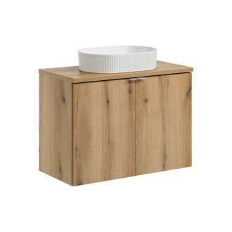 Comad SET-NOA B OAK 80CM D UN BEYOND 5 WH Nábytková sestava 80 cm s deskou a umyvadlem