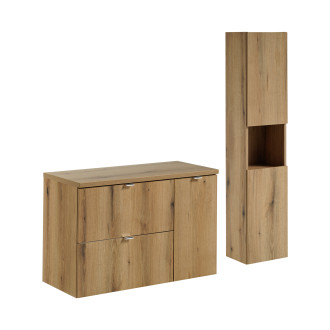 Comad SET-NOA B OAK 90CM S HC Nábytková sestava 90 cm s deskou a vysokou skříňkou