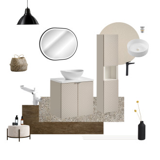 Comad SET-VIC B WHITE 80CM S UN LOLA GW Nábytková sestava 80 cm s deskou a umyvadlem Lola