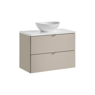 Comad SET-VIC B WHITE 80CM S UN LOLA GW Nábytková sestava 80 cm s deskou a umyvadlem Lola