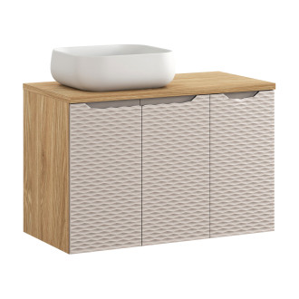 Comad SET-OCB B 90CM D UN NIKA WH Nábytková sestava 90 cm s deskou a umyvadlem Nika