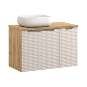 Comad SET-LXB B 90CM D UN NIKA WH Nábytková sestava 90 cm s deskou a umyvadlem Nika