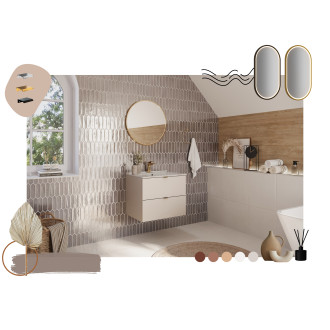 Comad SET-DC 80CM UM LAVA WH Nábytková sestava 80 cm s nábytkovým umyvadlem Pure