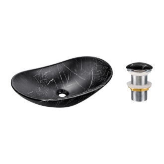 Comad SET-LENA MB T201M-B2-3 Umyvadlová sada se zátkou Click-Clack