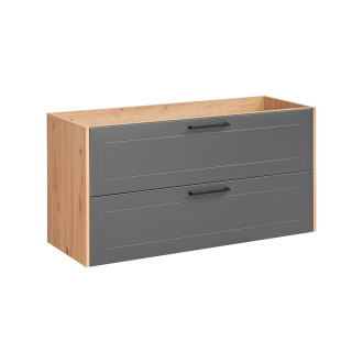 Comad MADERA GREY 854 FSC Skříňka pod umyvadlo 120 cm 2 zásuvky
