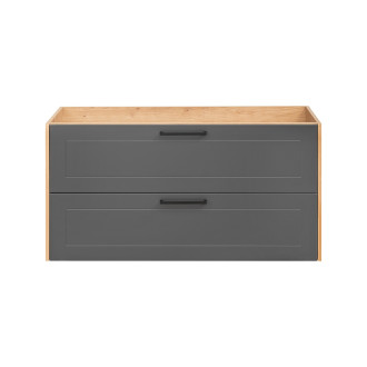 Comad MADERA GREY 854 FSC Skříňka pod umyvadlo 120 cm 2 zásuvky