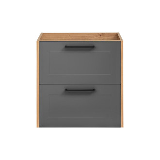 Comad MADERA GREY 820 FSC Skříňka pod umyvadlo 60 cm 2 zásuvky