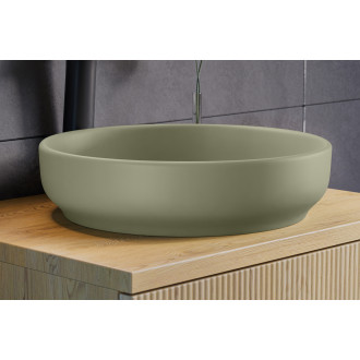 Comad RIVER 1 OLIVE GREEN MATT UN 40 ( E-6595 ) Nábytkové umyvadlo na desku