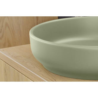 Comad RIVER 1 OLIVE GREEN MATT UN 40 ( E-6595 ) Nábytkové umyvadlo na desku