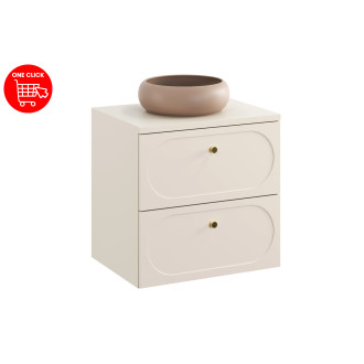 Comad SET-DS B SAND 60CM UN WIKI MC Nábytková sestava 60 cm s deskou a umyvadlem Wiki