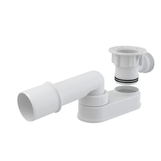 ALCA Zápachová uzávěra snížená pro vanové sifony G 6/4" × DN 40/50 A531
