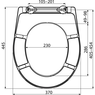 ALCA  A604 WC sedátko univerzální SOFTCLOSE, Duroplast