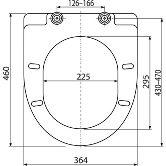 ALCA  A66 WC sedátko SOFTCLOSE, Duroplast