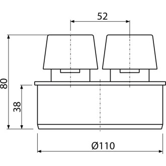 ALCA  APH110 Přivzdušňovací hlavice DN110