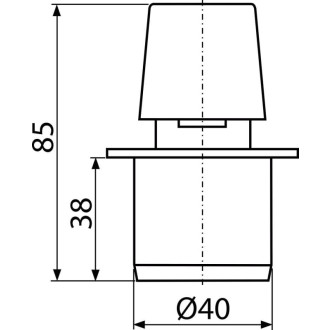 ALCA  APH40 Přivzdušňovací hlavice DN40