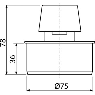 ALCA  APH75 Přivzdušňovací hlavice DN75
