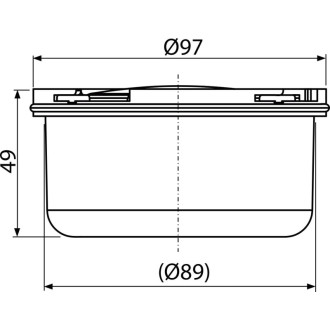 ALCA  APV0050 Vodní zápachová uzávěra pro APV26, APV26C