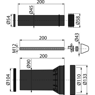 ALCA  M900 Příslušenství komplet
