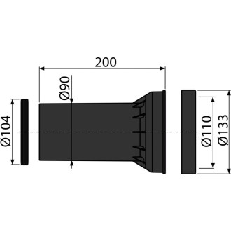ALCA  M902 Těsnění odpadu + propojka + těsnění propojky