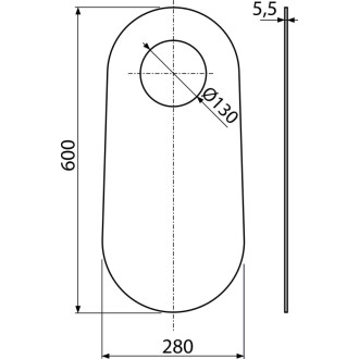ALCA  M920 Izolační deska pro stojící WC a bidet