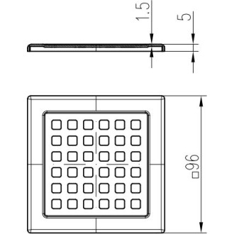 Mřížky (Mřížka Gate 1,5 mm (100 x 100))