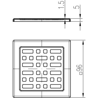 Mřížky (Mřížka Face 1,5 mm (100 x 100))