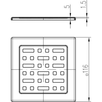 Mřížky (Mřížka Face 1,5 mm (125 x 125))