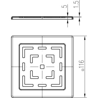 Mřížky (Mřížka Labyrinth 1,5 mm (125 x 125))