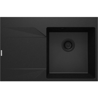 Deante EVORA jednodřez s odkapem, levý, 760x500x195mm, 3,5"", graf.metalíza,  ZQJ_G11L