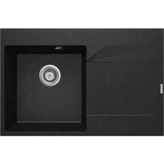 Deante "EVORA jednodřez granitový s odkapem, pravý, 760x500x195 mm, 3,5"", grafit ZQJ_211P