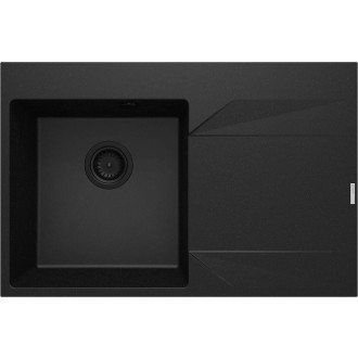 Deante EVORA jednodřez s odkapem, pravý, 760x500x195mm, 3,5"", graf.metalíza ZQJ_G11P