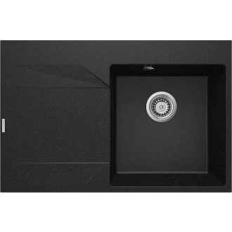 Deante EVORA jednodřez s odkapem, levý, 760x500x195 mm, 3,5"", grafit ZQJ_211L