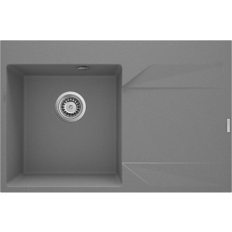Deante EVORA jednodřez s odkapem, pravý, 760x500x195 mm, 3,5"", šedá metalíza ZQJ_S11P