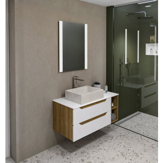 Deska Rockstone 100,7x1,2x48,8cm, bílá mat WR003-0101